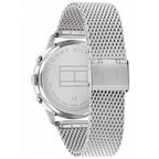 Original Tommy Hilfiger Easton Men's Watch - Silver Mesh Steel & Black Dial (1710433)