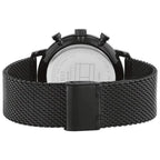 Original Tommy Hilfiger Legend Men's Watch - Black Mesh Steel & Beige Skeleton Dial (1710568)