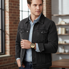 Original Tommy Hilfiger Legend Men's Watch - Black Mesh Steel & Beige Skeleton Dial (1710568)