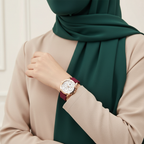 Original Tommy Hilfiger Lori Women's Watch - Rose Gold Case & Berry Rubber Strap (1782200)