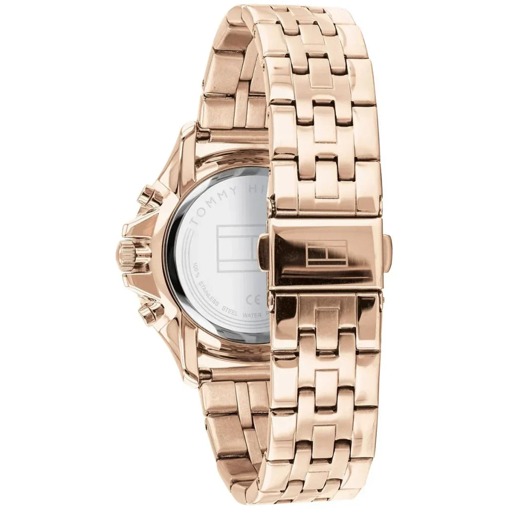 Original Tommy Hilfiger Lori Women's Watch - Rose Gold Steel & Crystal Markers (1782224)