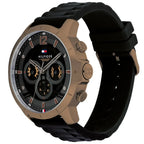 Original Tommy Hilfiger Men's Watch - Gold Case & Black Rubber (1710491)