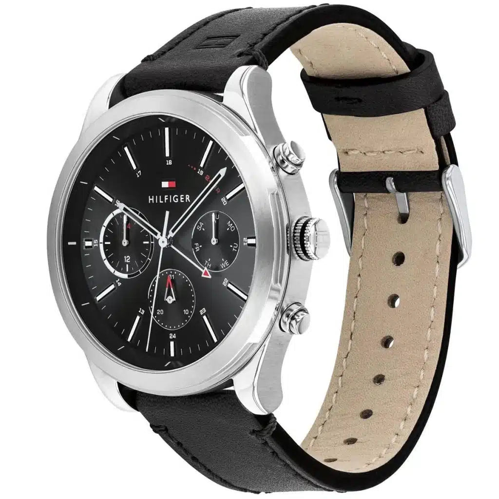 Original Tommy Hilfiger Men's Watch - Silver Case & Blue Rubber (1791740)