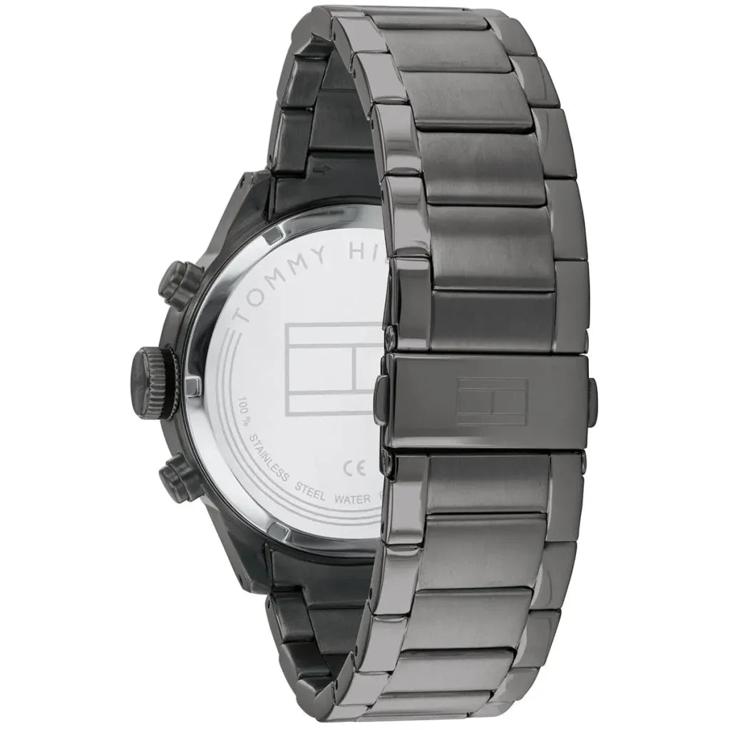 Original Tommy Hilfiger Shawn Men's Watch - Gunmetal Steel & Black Dial (1791806)