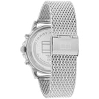 Original Tommy Hilfiger Stewart Men's Watch - Silver Mesh Steel & Navy Dial (1710609)