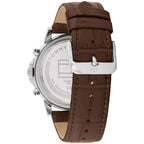 Original Tommy Hilfiger Stewart Men's Watch - Silver Case & Brown Leather (1710629)