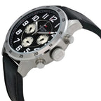 Original Tommy Hilfiger Men's Watch - Silver Case & Black Leather (1791050)