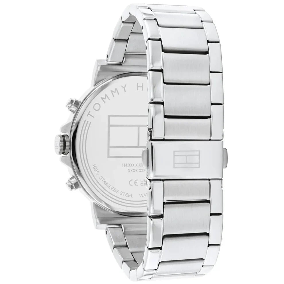 Original Tommy Hilfiger Tyson Men's Watch - Silver Steel & Grey Dial (1710587)