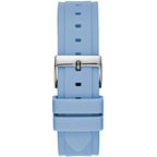 Guess Limelight W1053L5 Multi-Function White Dial Women's Blue Rubber Watch