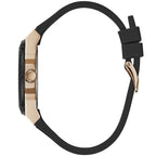 Guess Zena Multi-Function W1094L6 Rose Gold Case Black Dial Black Rubber Women's Watch